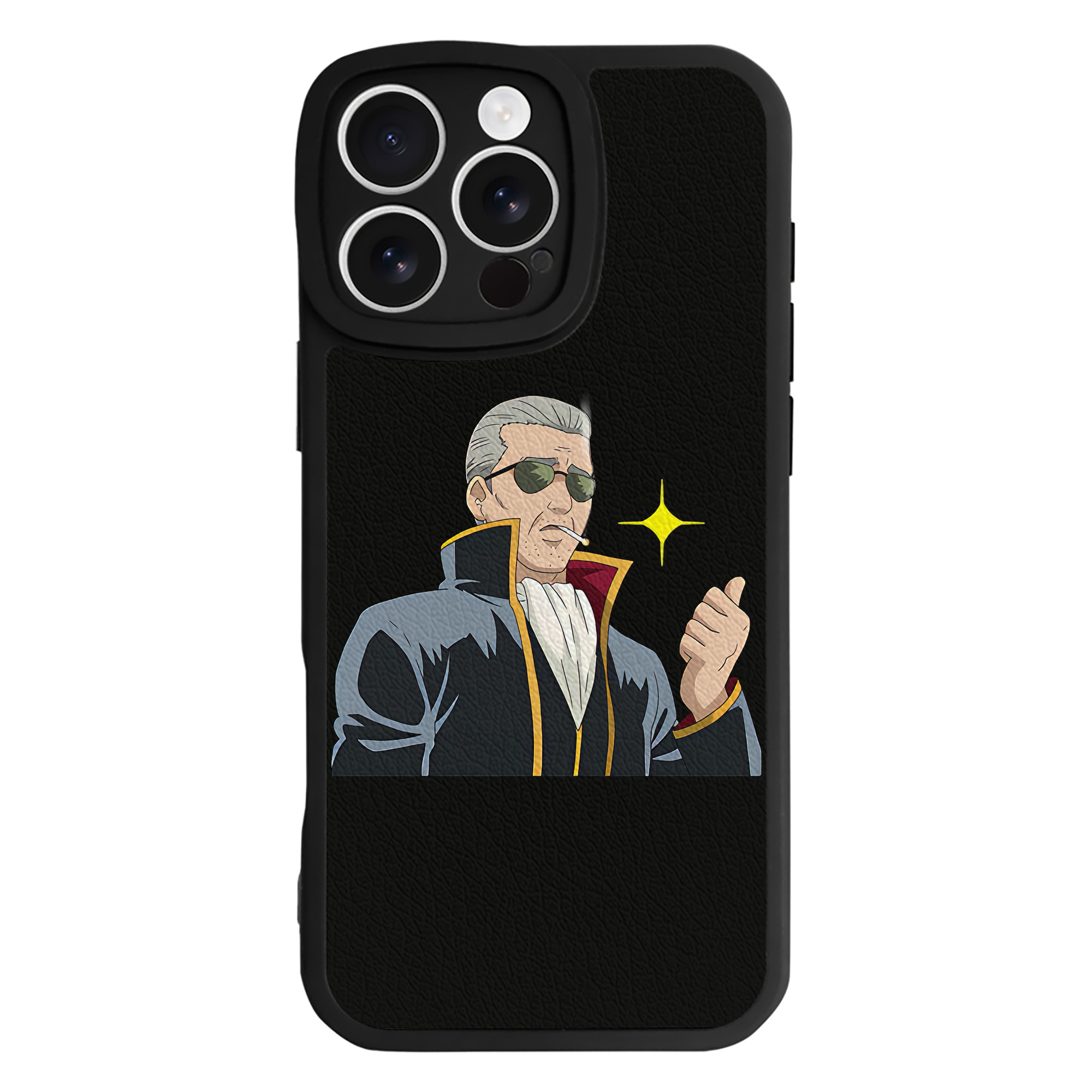 （画像用） ぎんたま 坂田銀時（さかたぎんとき） 神楽 志村新八（しむら しんぱち） GINTAMA Sakata Gintoki Kagura Shimura Shinpachi 【iPhone 16シリーズ対応】シリコンスマホケース（レザー調） 材質：シリコン